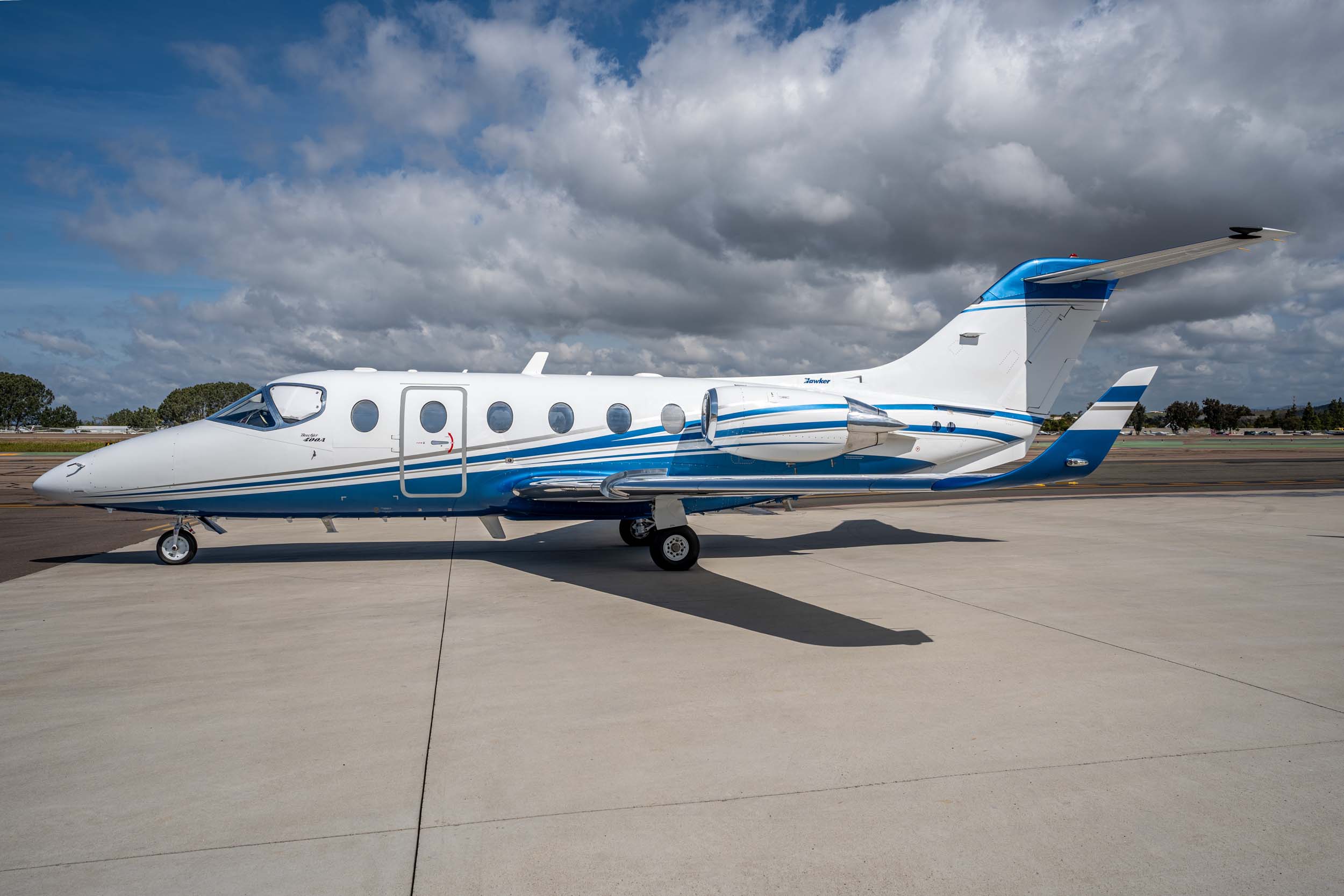 Hawker Beechjet 400 private jet exterior