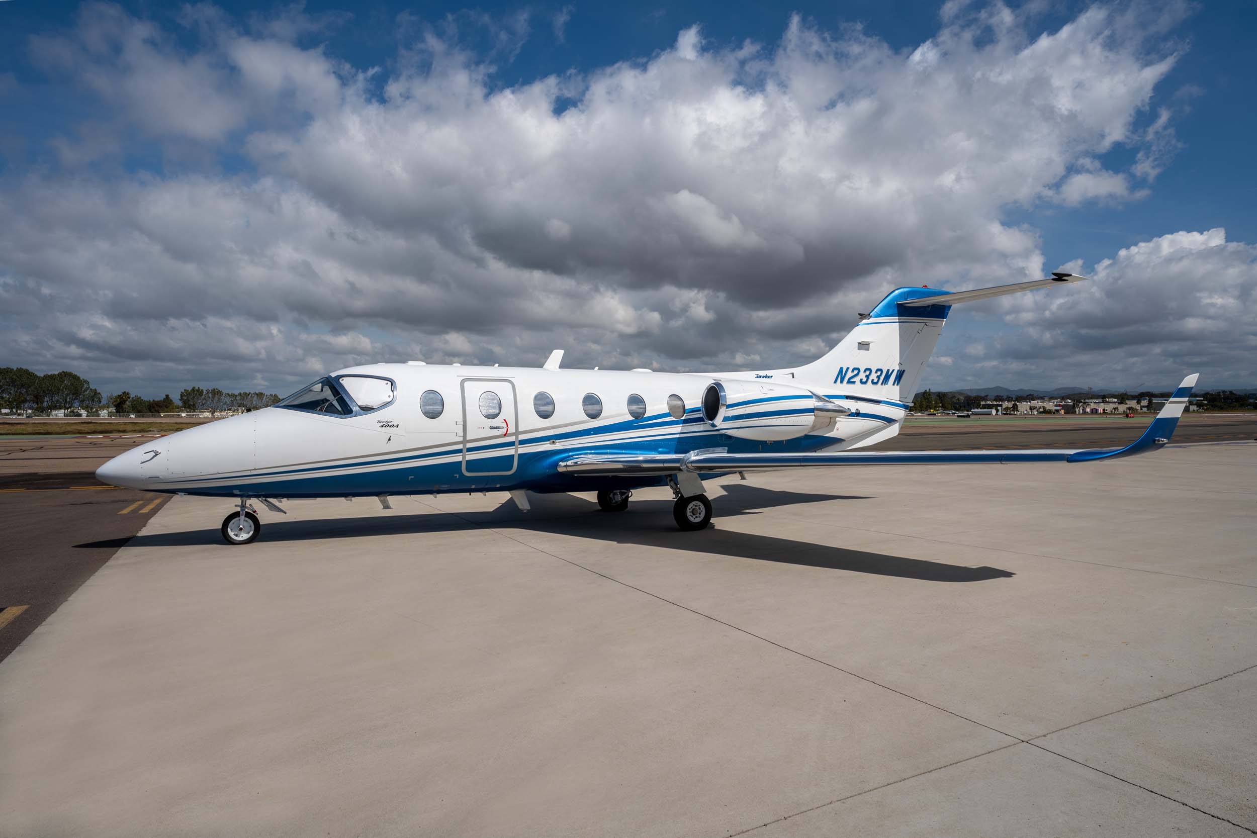 Hawker Beechjet 400 private jet exterior