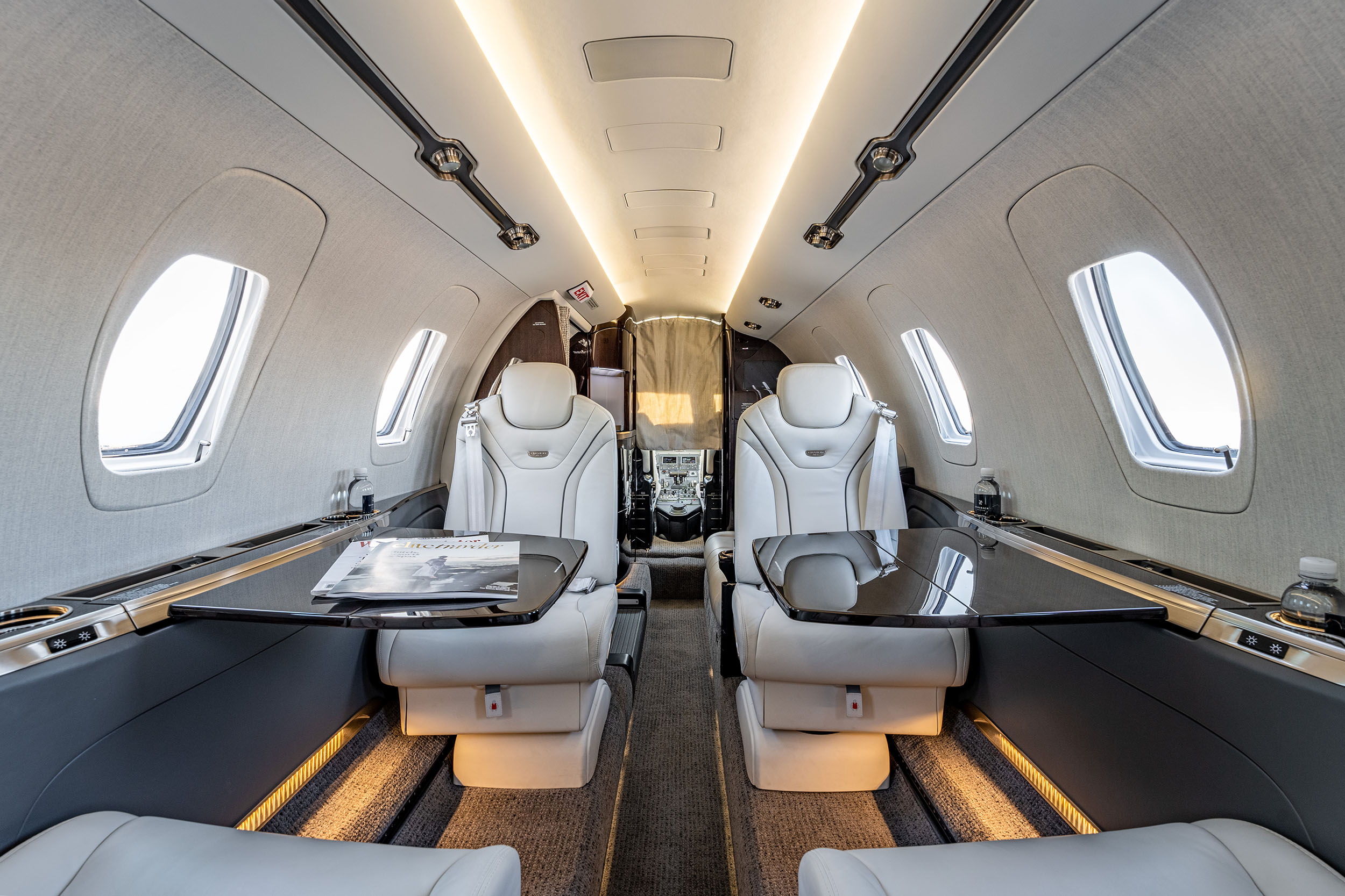 CITATION XLS Gen 2 private jet seats and tables