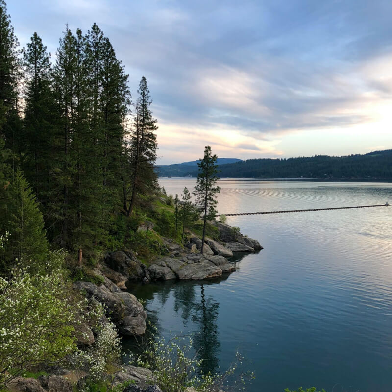 Lake in Coeur d’Alene