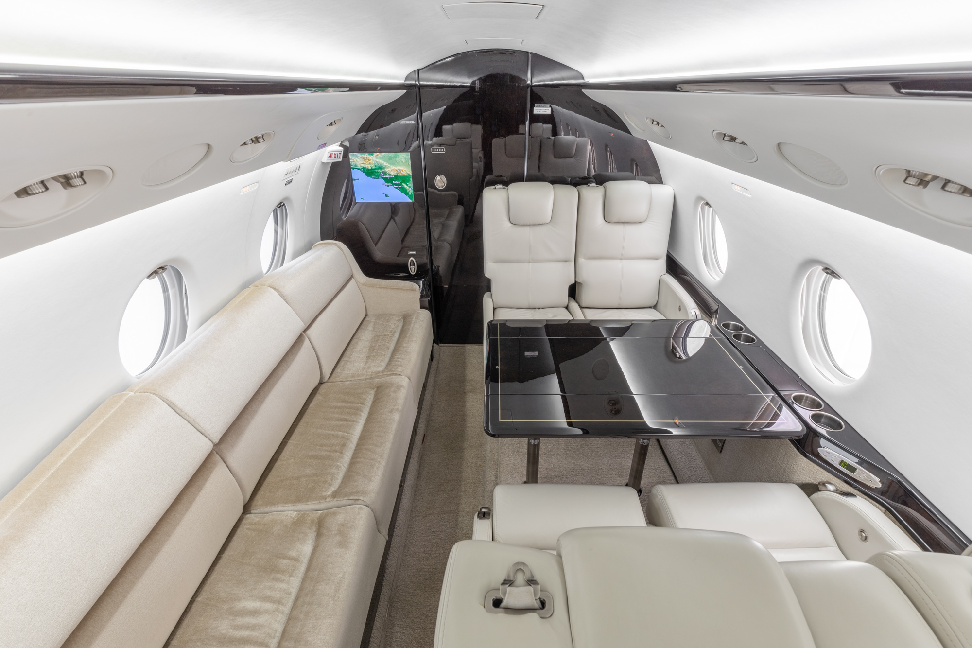GULFSTREAM G200 private jet interior aft cabin