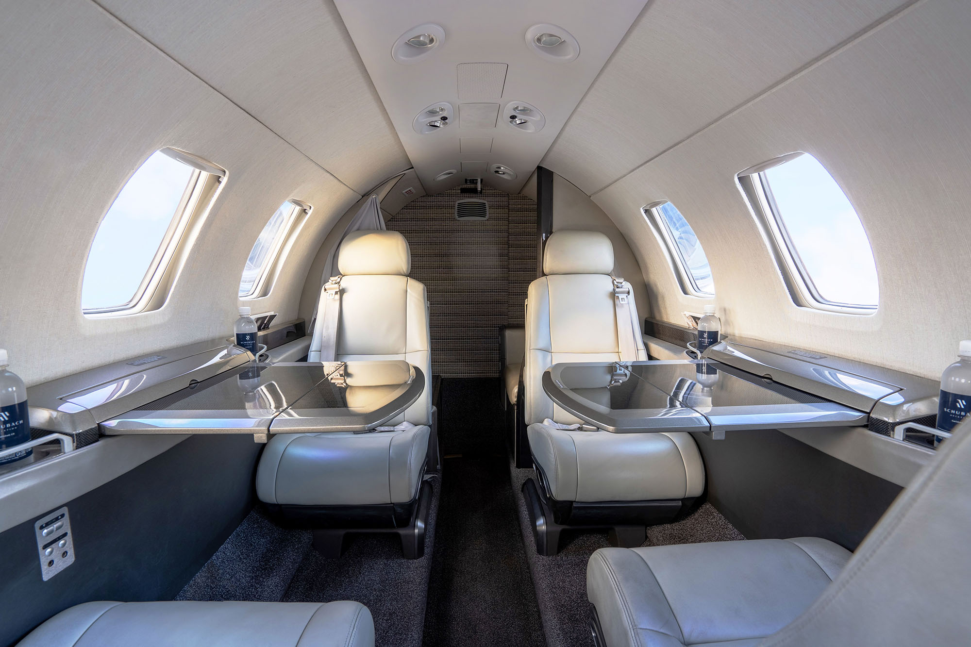 M2 private jet interior