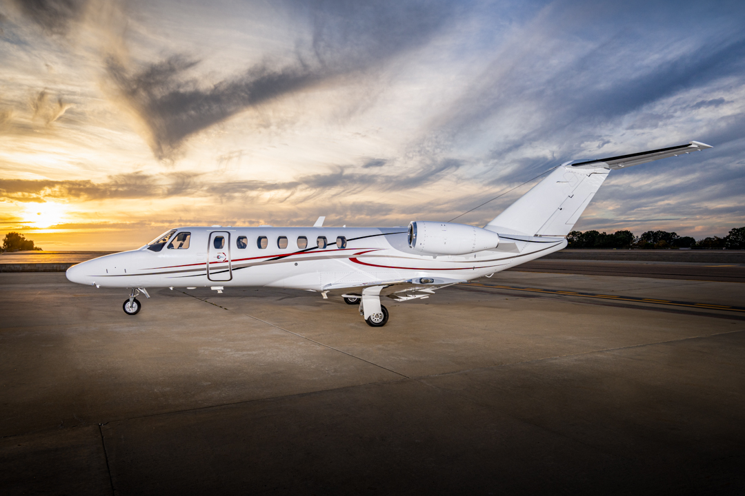 CJ3 private jet exterior