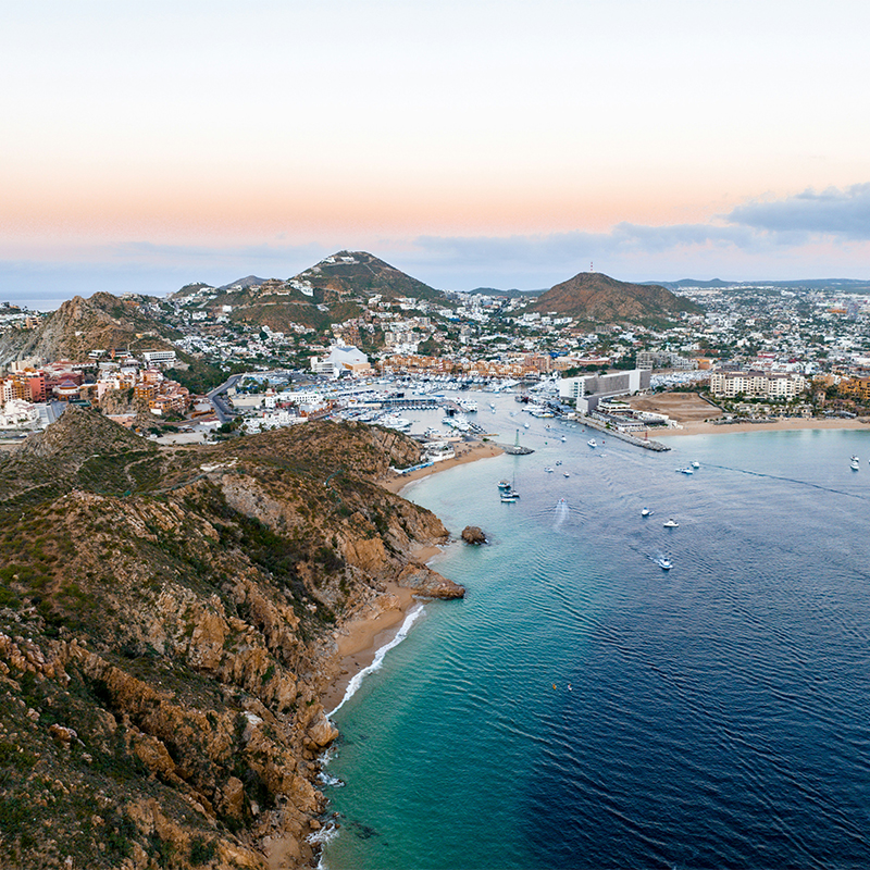 Arial Shot of Cabo San Lucas