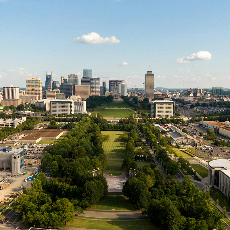 Arial Shot of Nashville